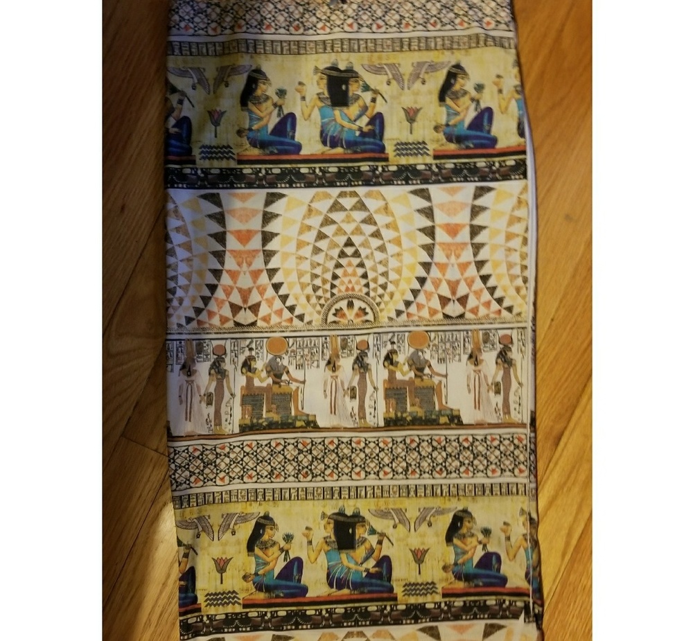 Egyptian Patterned Bodycon Skirt
